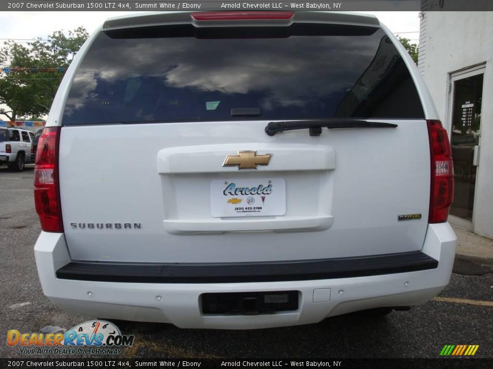 2007 Chevrolet Suburban 1500 LTZ 4x4 Summit White / Ebony Photo #5
