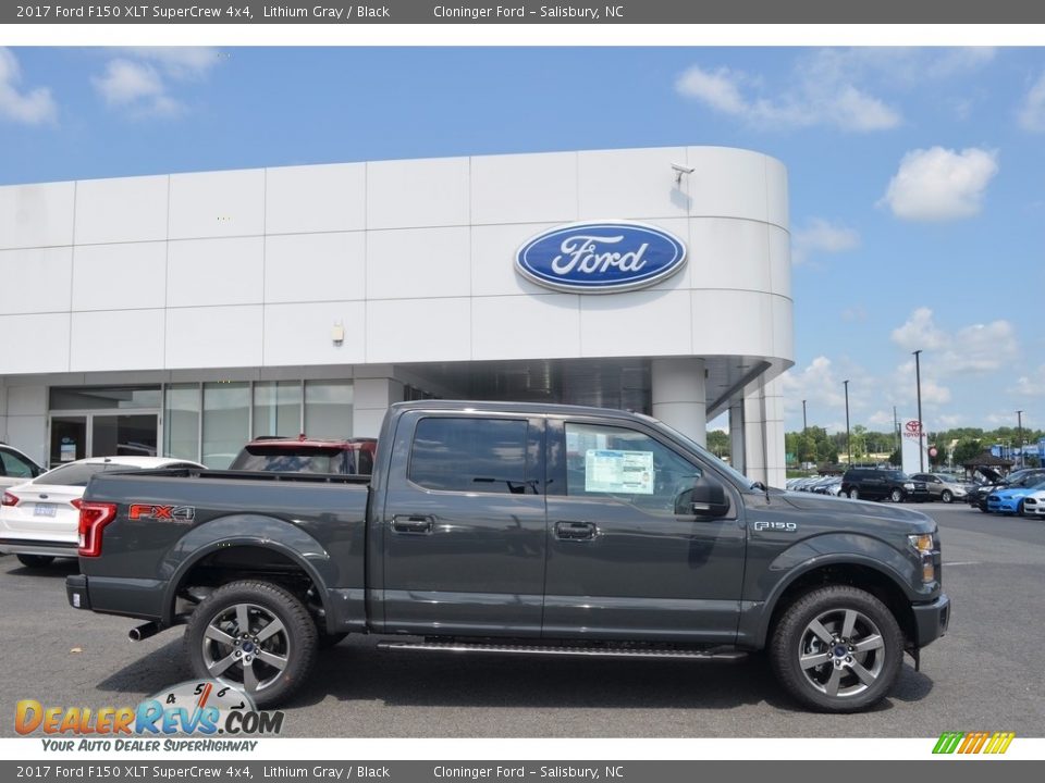 2017 Ford F150 XLT SuperCrew 4x4 Lithium Gray / Black Photo #2