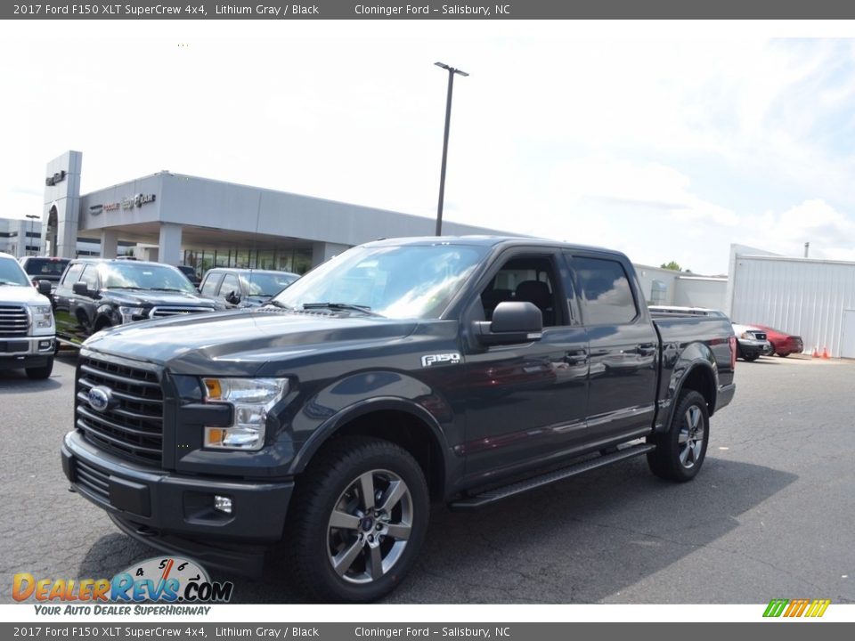 2017 Ford F150 XLT SuperCrew 4x4 Lithium Gray / Black Photo #3