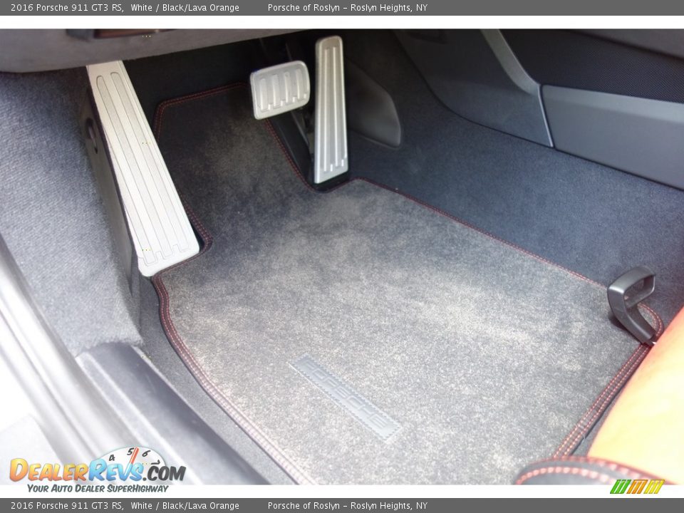 2016 Porsche 911 GT3 RS White / Black/Lava Orange Photo #22