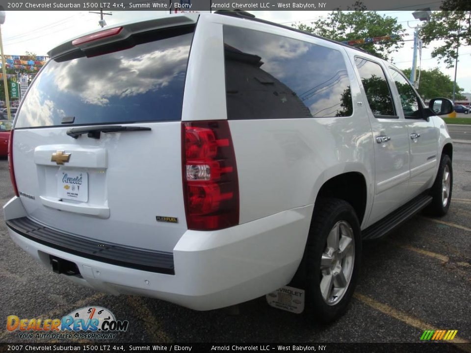2007 Chevrolet Suburban 1500 LTZ 4x4 Summit White / Ebony Photo #6