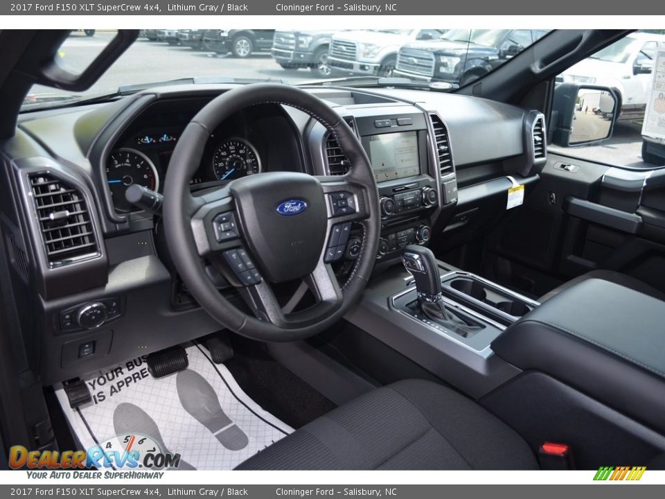 2017 Ford F150 XLT SuperCrew 4x4 Lithium Gray / Black Photo #9