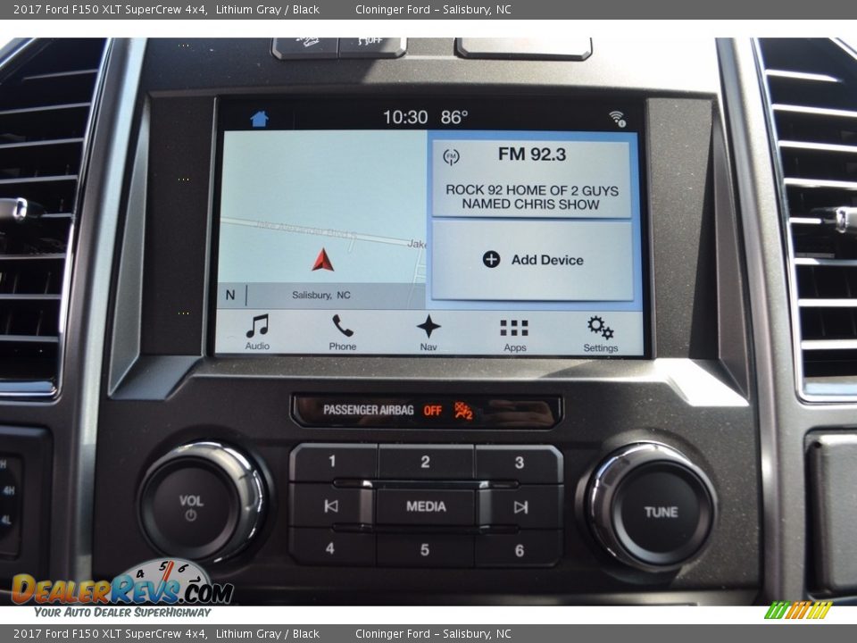 2017 Ford F150 XLT SuperCrew 4x4 Lithium Gray / Black Photo #11