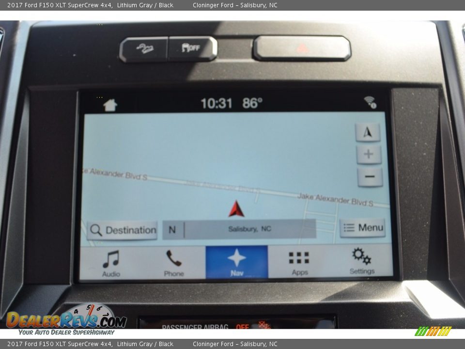 2017 Ford F150 XLT SuperCrew 4x4 Lithium Gray / Black Photo #14