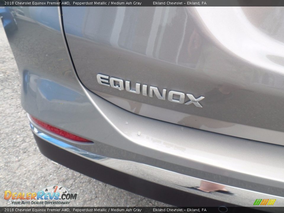 2018 Chevrolet Equinox Premier AWD Pepperdust Metallic / Medium Ash Gray Photo #10