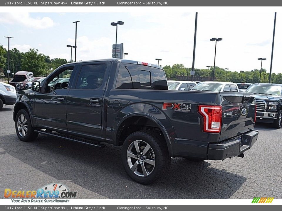 2017 Ford F150 XLT SuperCrew 4x4 Lithium Gray / Black Photo #24