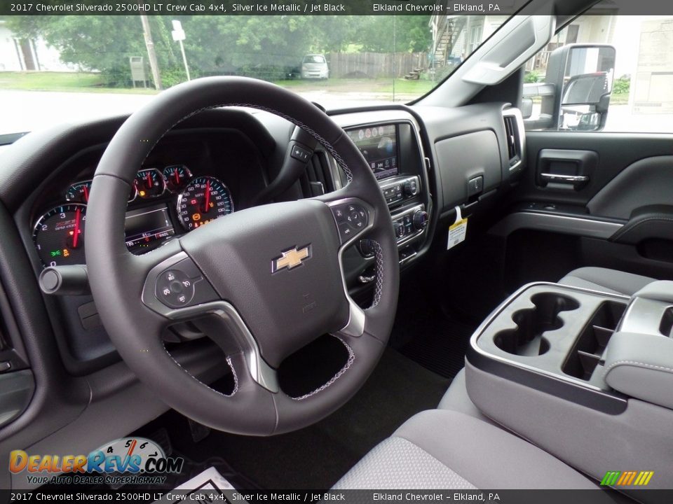 2017 Chevrolet Silverado 2500HD LT Crew Cab 4x4 Silver Ice Metallic / Jet Black Photo #20
