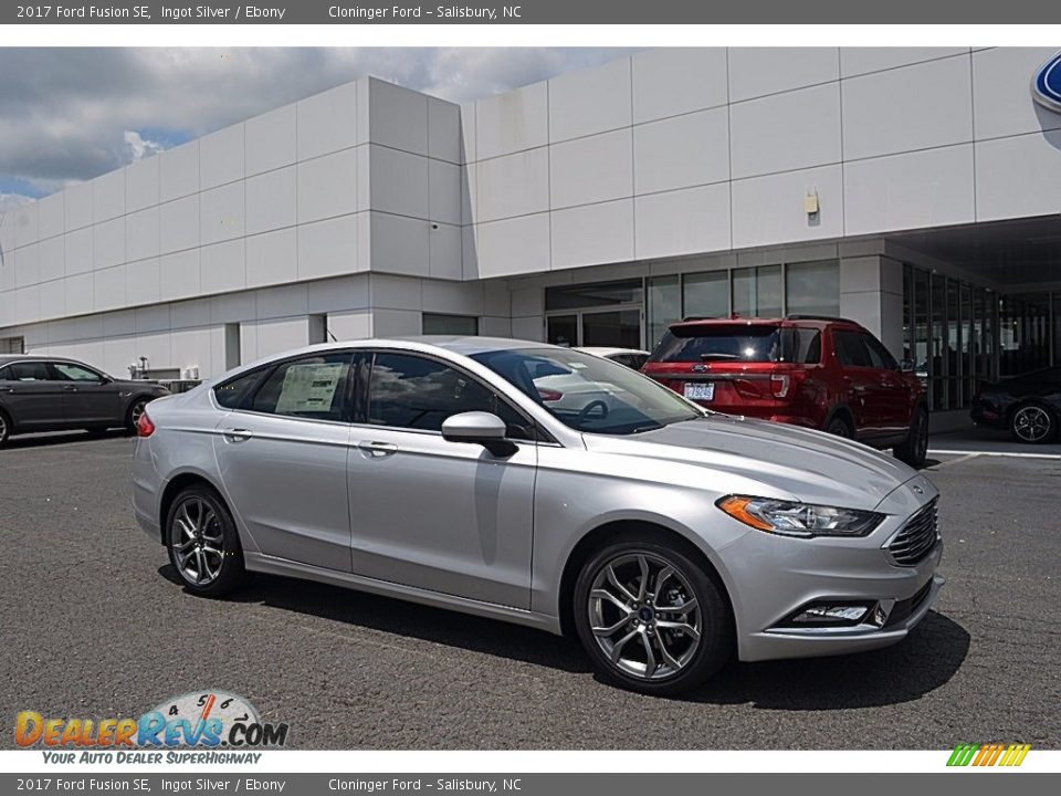 2017 Ford Fusion SE Ingot Silver / Ebony Photo #1