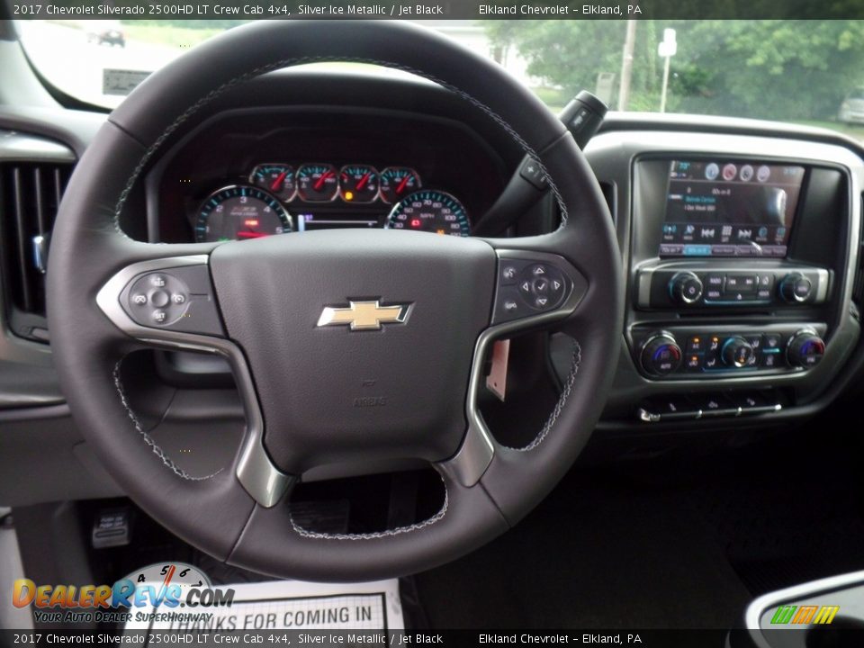 2017 Chevrolet Silverado 2500HD LT Crew Cab 4x4 Silver Ice Metallic / Jet Black Photo #21