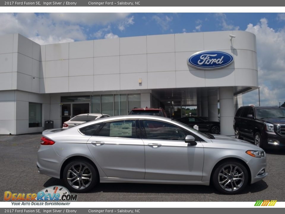 2017 Ford Fusion SE Ingot Silver / Ebony Photo #2