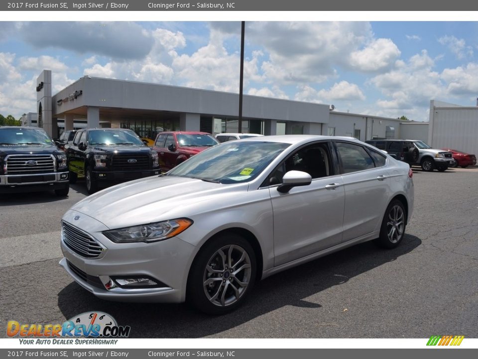 2017 Ford Fusion SE Ingot Silver / Ebony Photo #3
