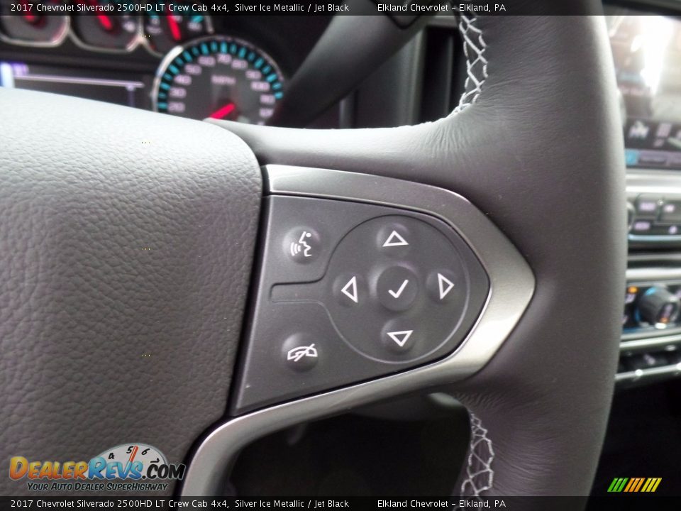 2017 Chevrolet Silverado 2500HD LT Crew Cab 4x4 Silver Ice Metallic / Jet Black Photo #23