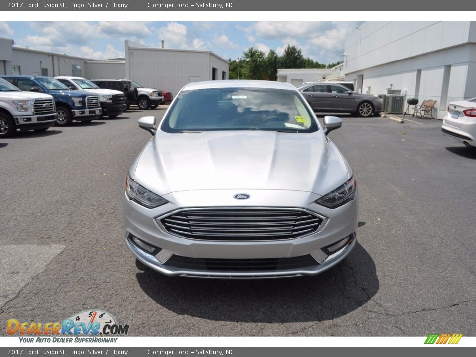 2017 Ford Fusion SE Ingot Silver / Ebony Photo #4