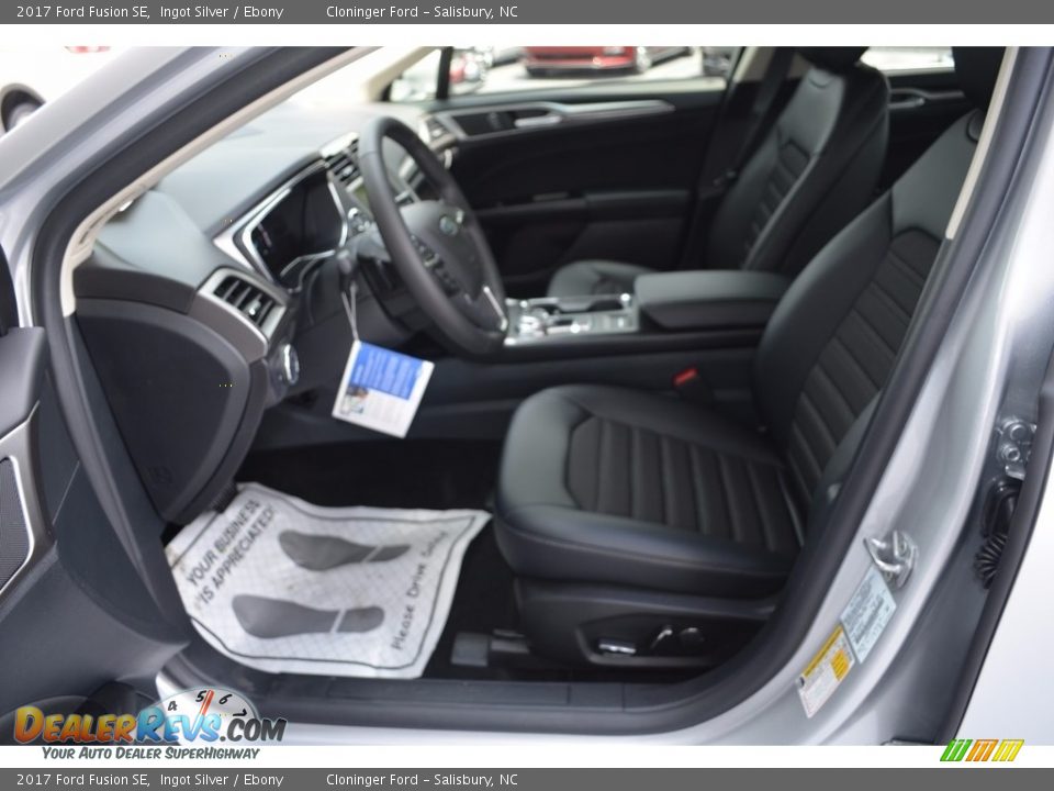 2017 Ford Fusion SE Ingot Silver / Ebony Photo #6