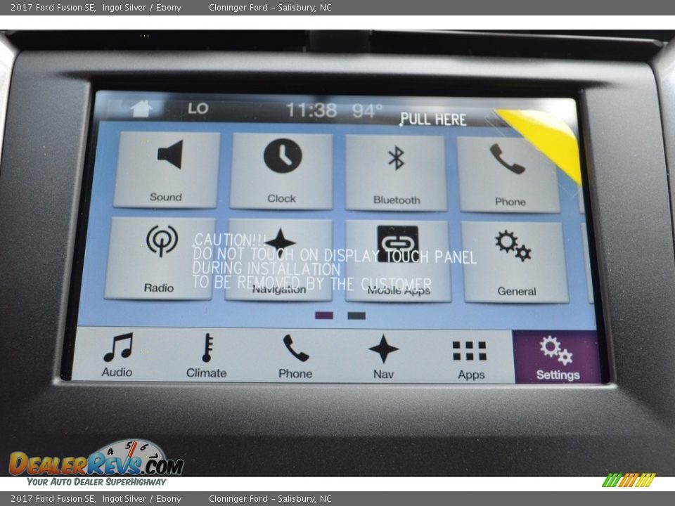 2017 Ford Fusion SE Ingot Silver / Ebony Photo #11