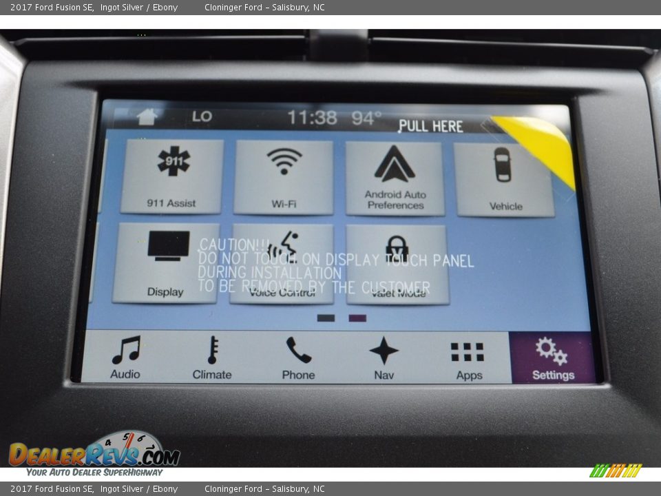 2017 Ford Fusion SE Ingot Silver / Ebony Photo #12