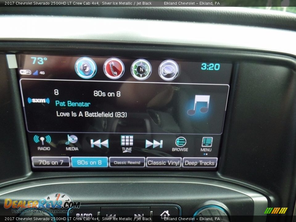 2017 Chevrolet Silverado 2500HD LT Crew Cab 4x4 Silver Ice Metallic / Jet Black Photo #31