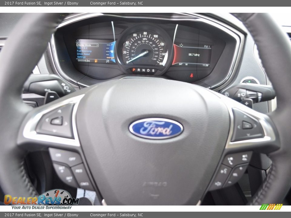2017 Ford Fusion SE Ingot Silver / Ebony Photo #17