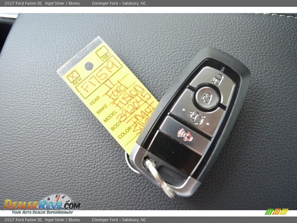 2017 Ford Fusion SE Ingot Silver / Ebony Photo #19