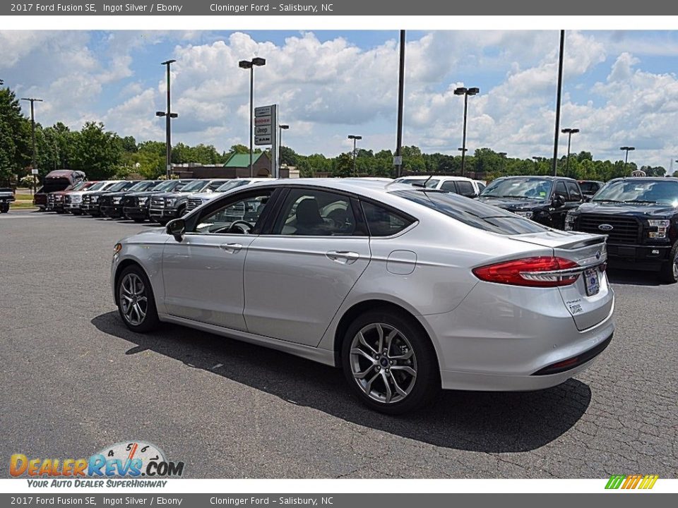 2017 Ford Fusion SE Ingot Silver / Ebony Photo #20