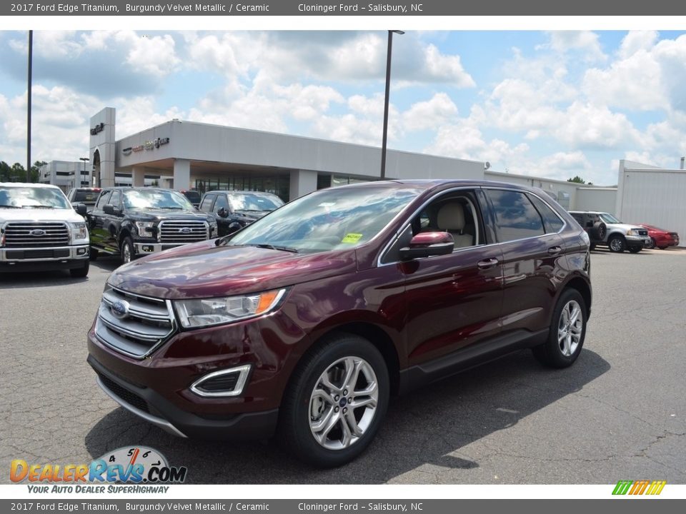 2017 Ford Edge Titanium Burgundy Velvet Metallic / Ceramic Photo #3