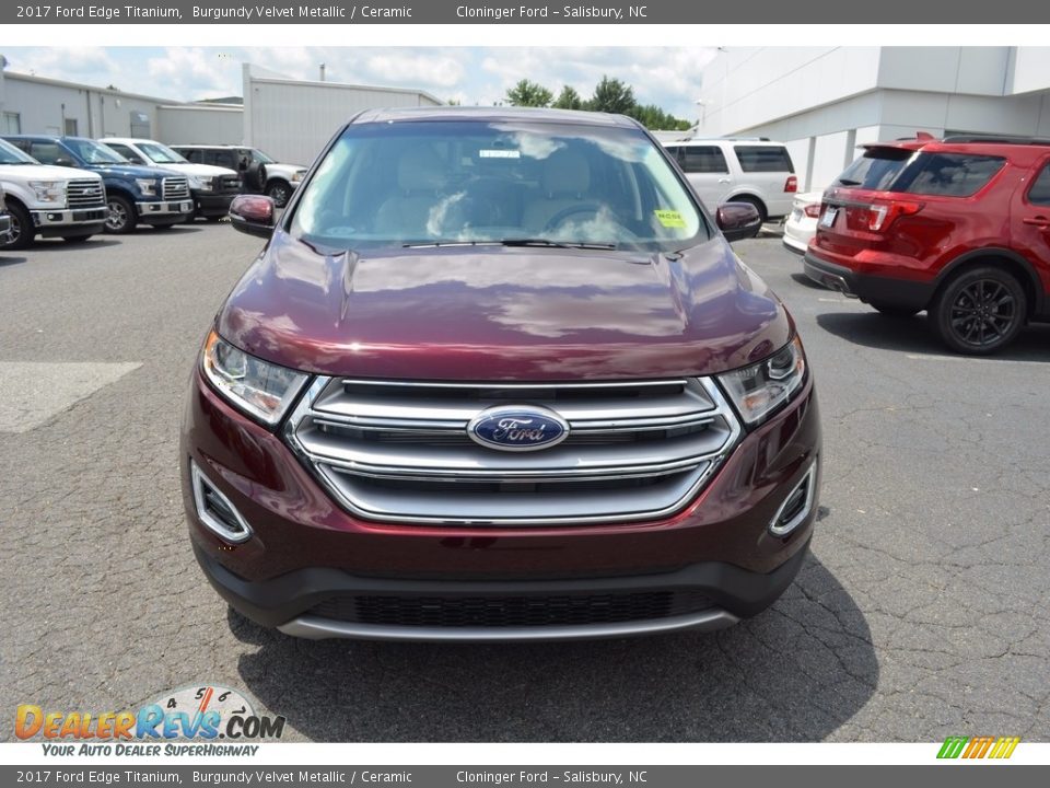 2017 Ford Edge Titanium Burgundy Velvet Metallic / Ceramic Photo #4