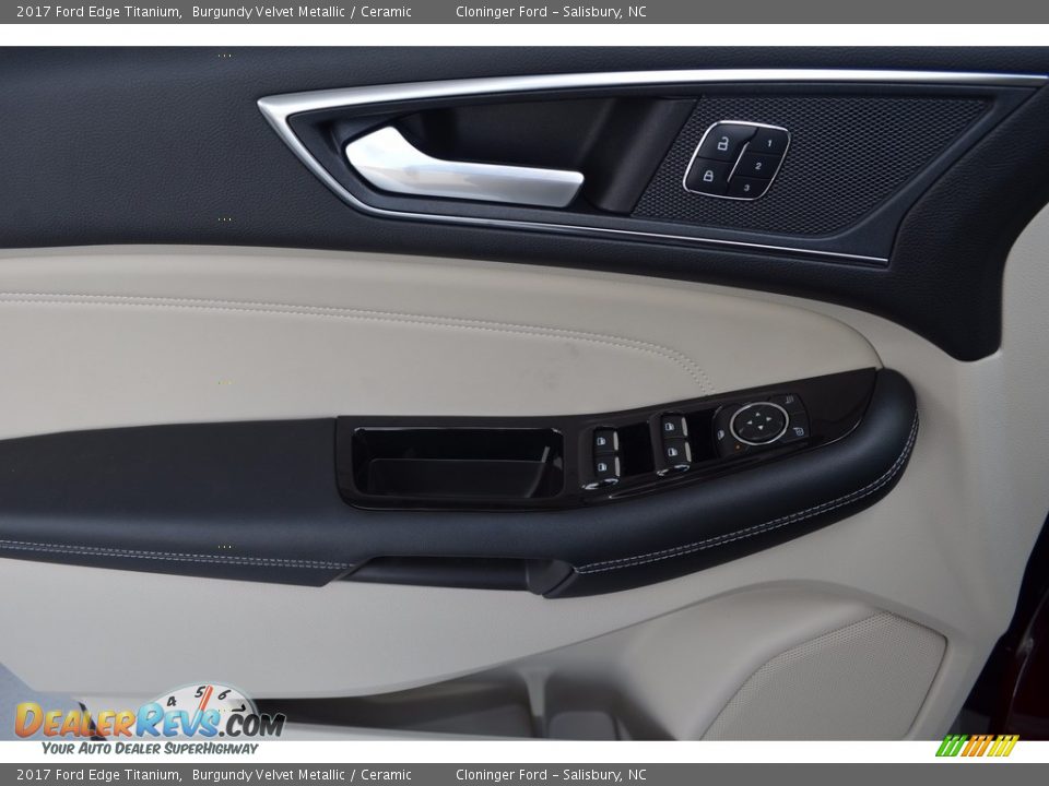2017 Ford Edge Titanium Burgundy Velvet Metallic / Ceramic Photo #5