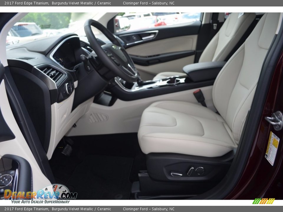 2017 Ford Edge Titanium Burgundy Velvet Metallic / Ceramic Photo #6