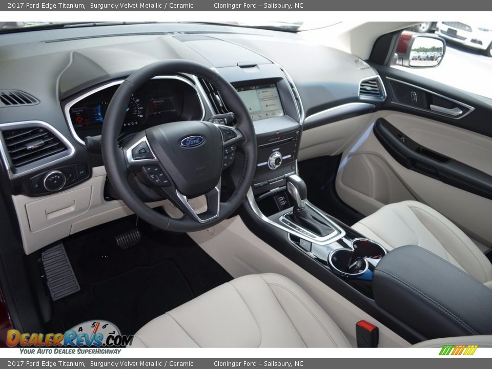 2017 Ford Edge Titanium Burgundy Velvet Metallic / Ceramic Photo #7