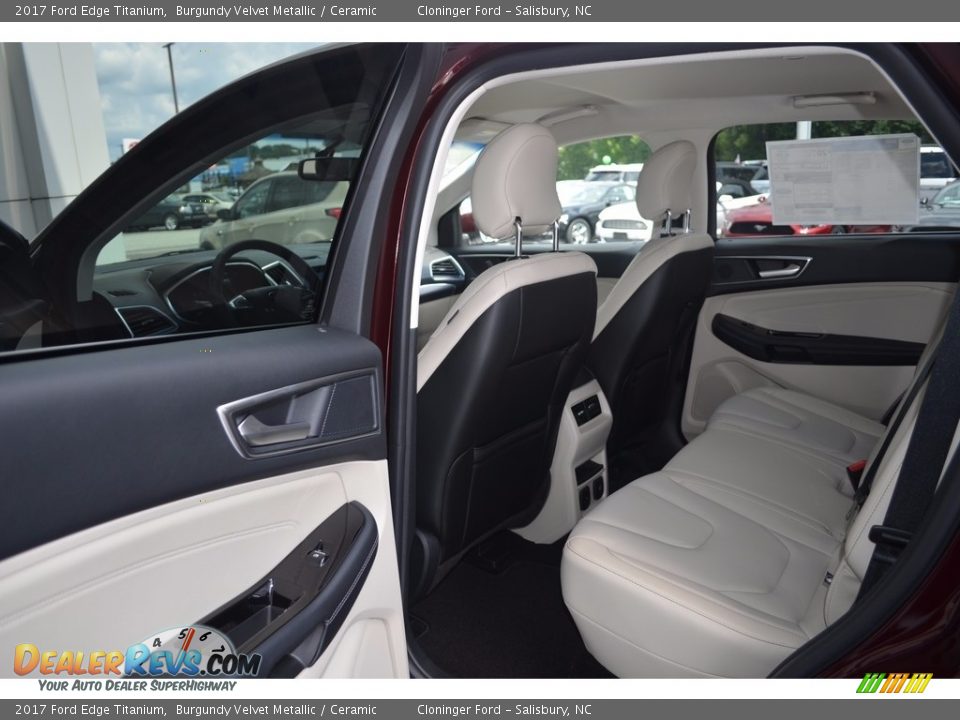 2017 Ford Edge Titanium Burgundy Velvet Metallic / Ceramic Photo #8