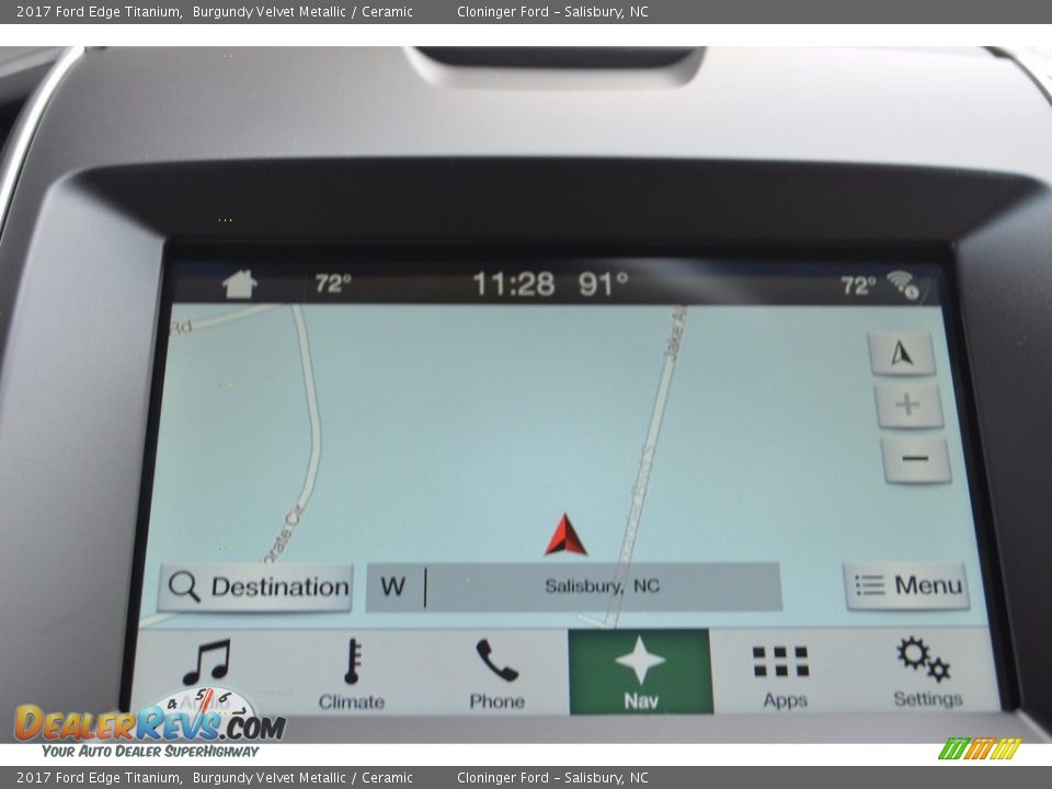 2017 Ford Edge Titanium Burgundy Velvet Metallic / Ceramic Photo #15