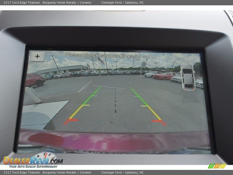 2017 Ford Edge Titanium Burgundy Velvet Metallic / Ceramic Photo #16