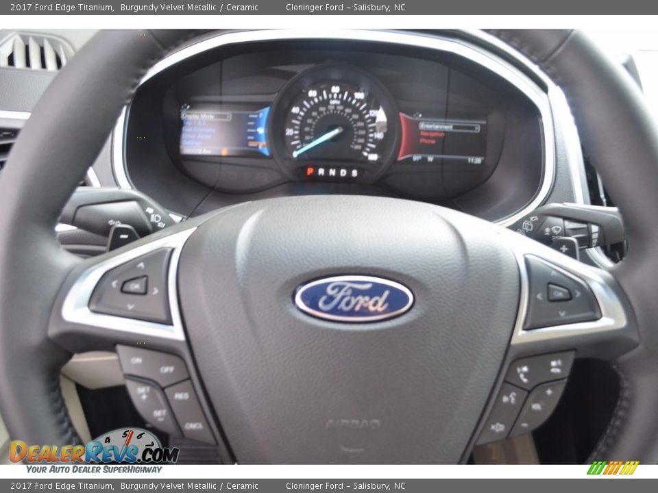 2017 Ford Edge Titanium Burgundy Velvet Metallic / Ceramic Photo #20