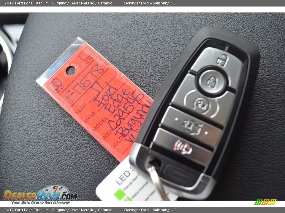 2017 Ford Edge Titanium Burgundy Velvet Metallic / Ceramic Photo #23