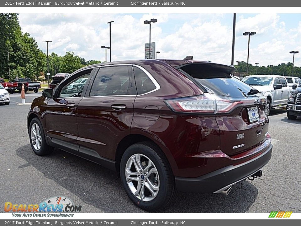2017 Ford Edge Titanium Burgundy Velvet Metallic / Ceramic Photo #24