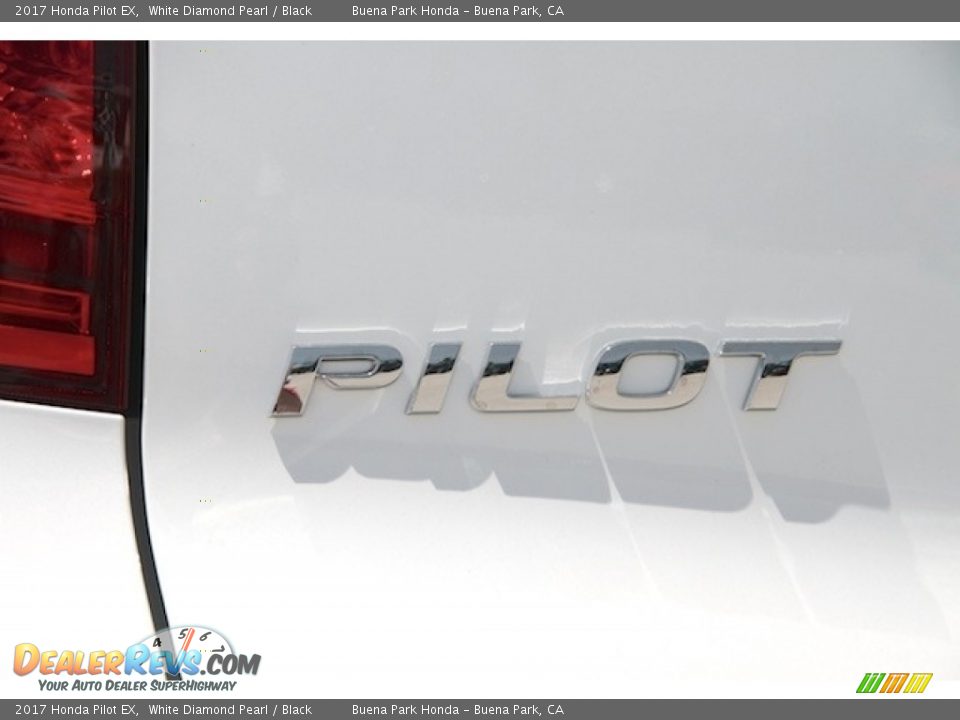 2017 Honda Pilot EX White Diamond Pearl / Black Photo #3