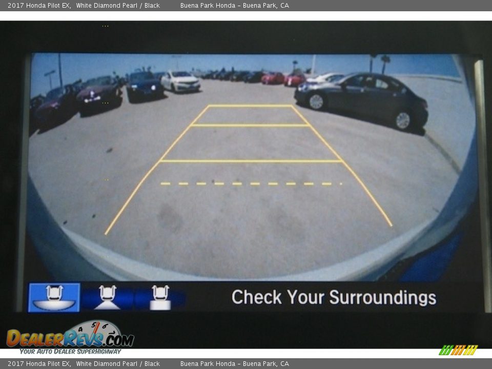 2017 Honda Pilot EX White Diamond Pearl / Black Photo #6
