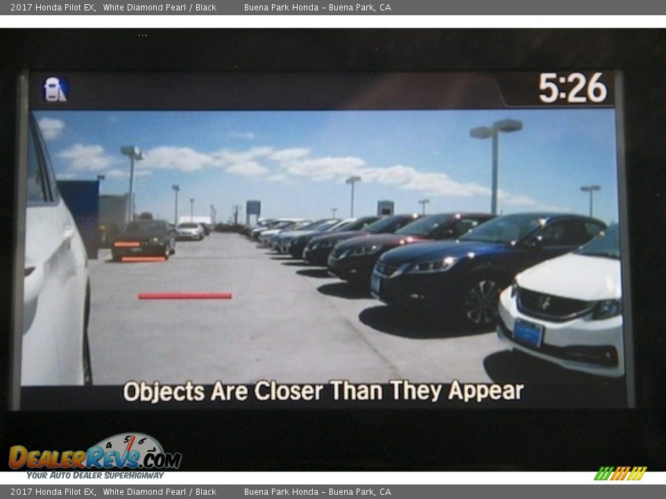 2017 Honda Pilot EX White Diamond Pearl / Black Photo #7