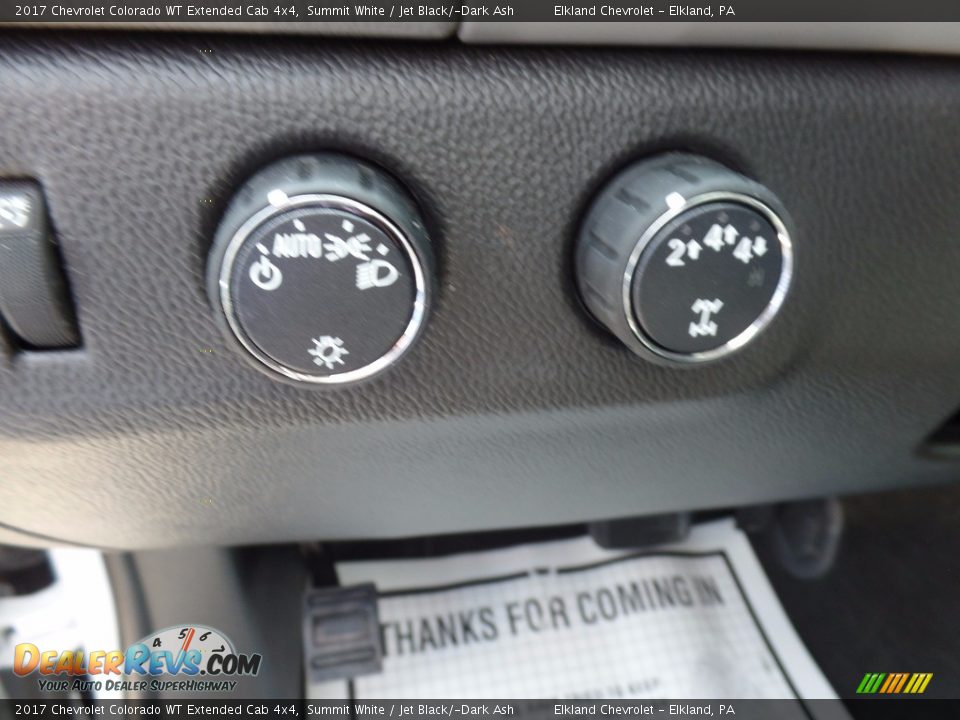2017 Chevrolet Colorado WT Extended Cab 4x4 Summit White / Jet Black/­Dark Ash Photo #21