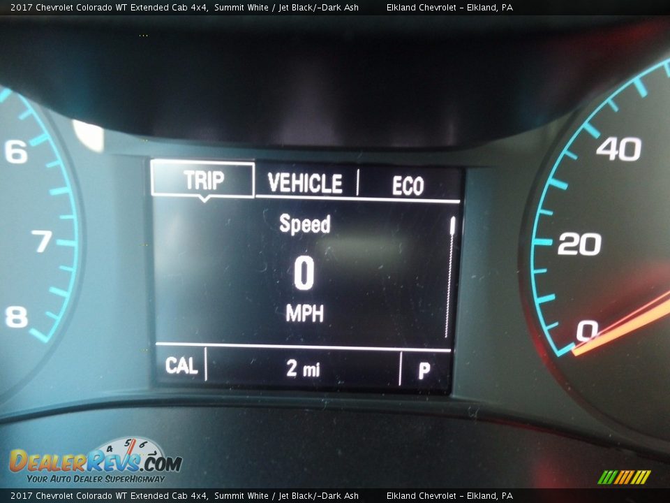 2017 Chevrolet Colorado WT Extended Cab 4x4 Summit White / Jet Black/­Dark Ash Photo #23