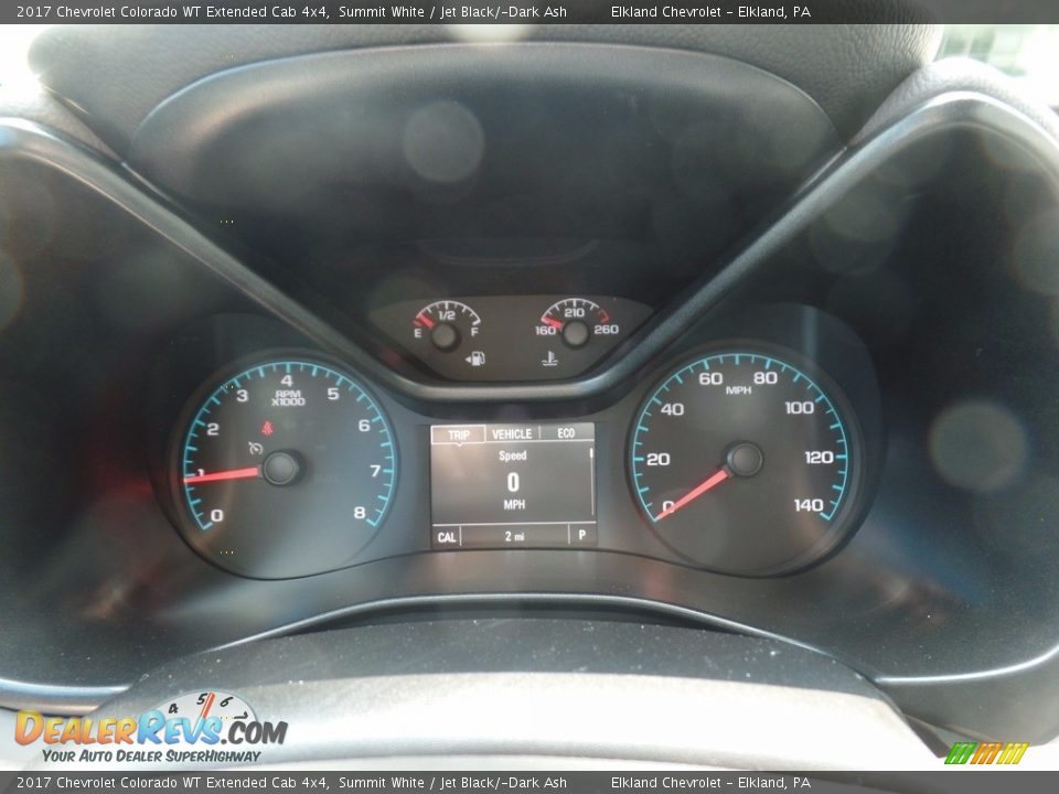 2017 Chevrolet Colorado WT Extended Cab 4x4 Summit White / Jet Black/­Dark Ash Photo #24