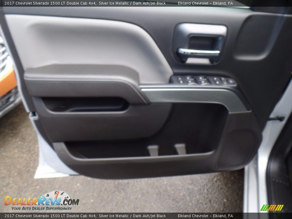 2017 Chevrolet Silverado 1500 LT Double Cab 4x4 Silver Ice Metallic / Dark Ash/Jet Black Photo #13