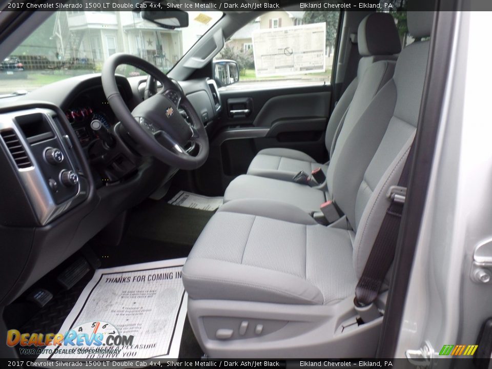 2017 Chevrolet Silverado 1500 LT Double Cab 4x4 Silver Ice Metallic / Dark Ash/Jet Black Photo #16