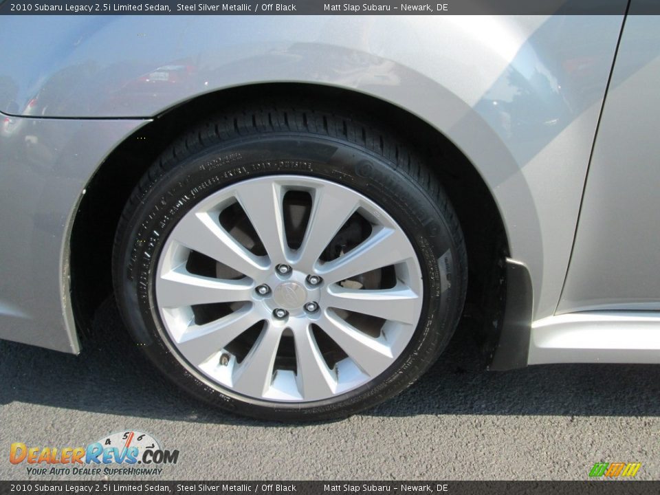 2010 Subaru Legacy 2.5i Limited Sedan Steel Silver Metallic / Off Black Photo #22