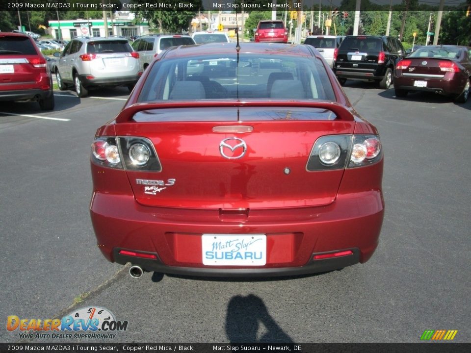 2009 Mazda MAZDA3 i Touring Sedan Copper Red Mica / Black Photo #7