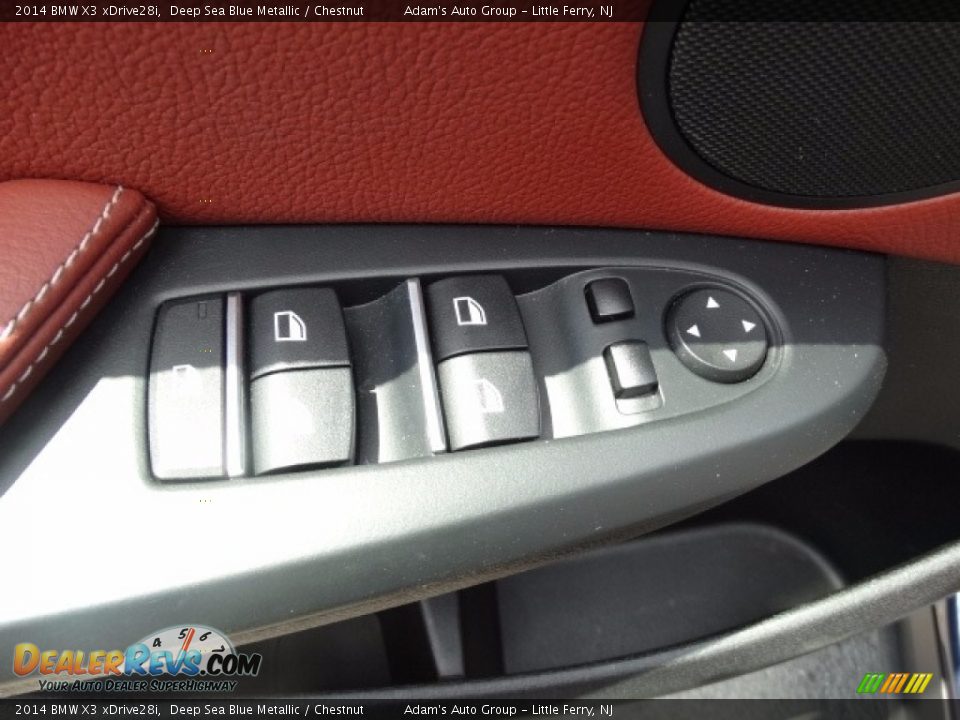 2014 BMW X3 xDrive28i Deep Sea Blue Metallic / Chestnut Photo #9