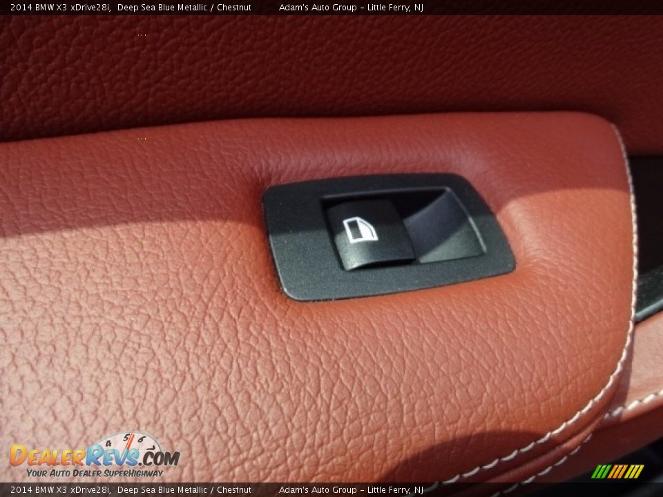 2014 BMW X3 xDrive28i Deep Sea Blue Metallic / Chestnut Photo #11