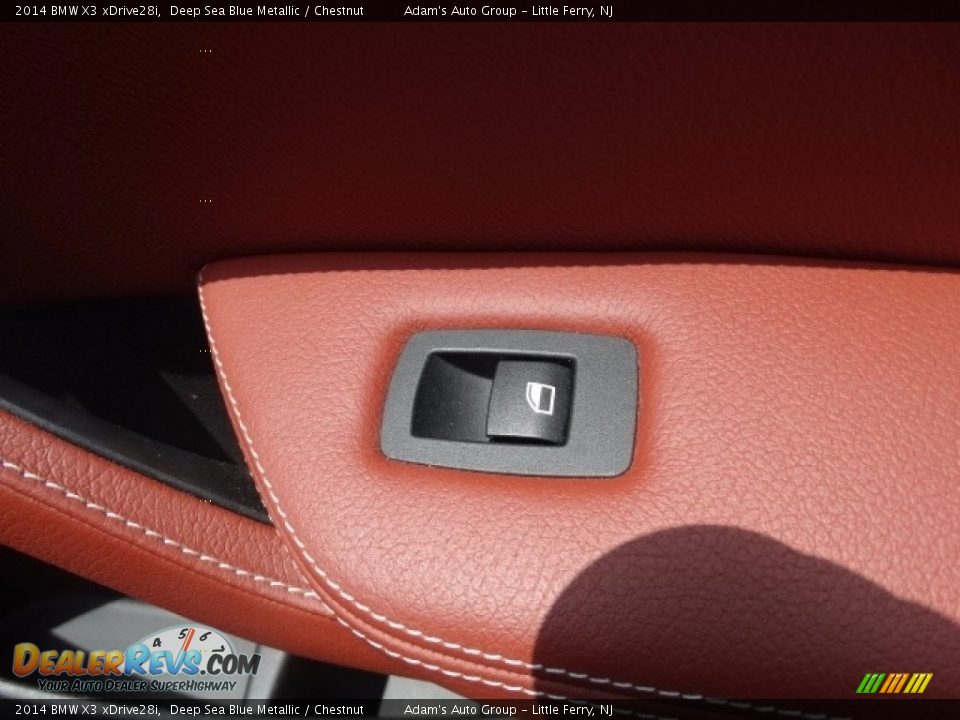 2014 BMW X3 xDrive28i Deep Sea Blue Metallic / Chestnut Photo #15
