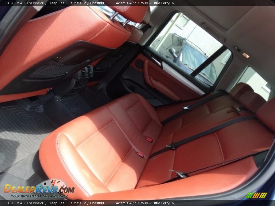 2014 BMW X3 xDrive28i Deep Sea Blue Metallic / Chestnut Photo #20