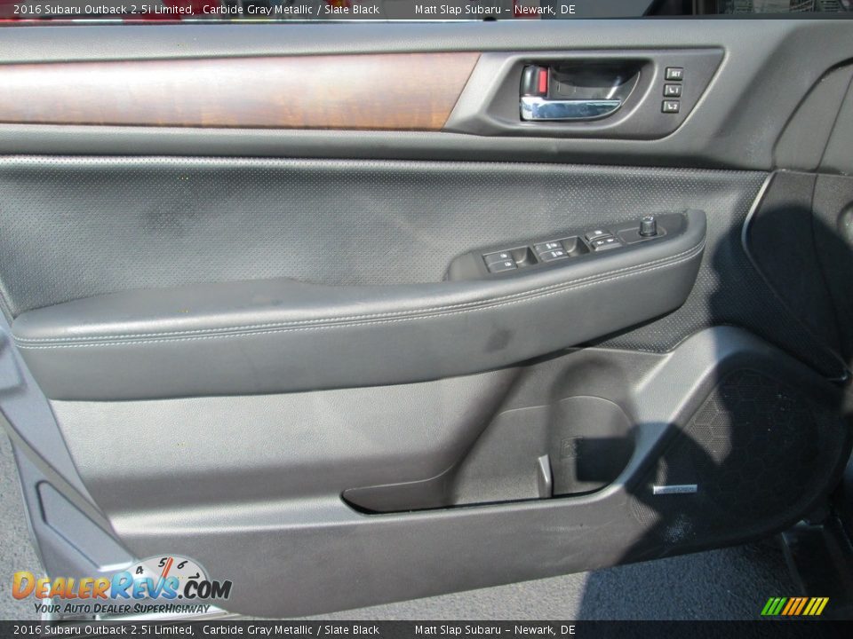 2016 Subaru Outback 2.5i Limited Carbide Gray Metallic / Slate Black Photo #13